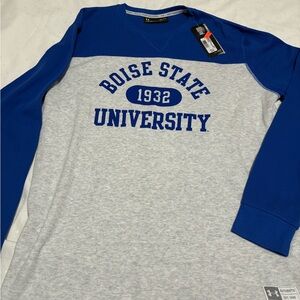 Under Armour Blue and Gray Boise State University Sweatshirt